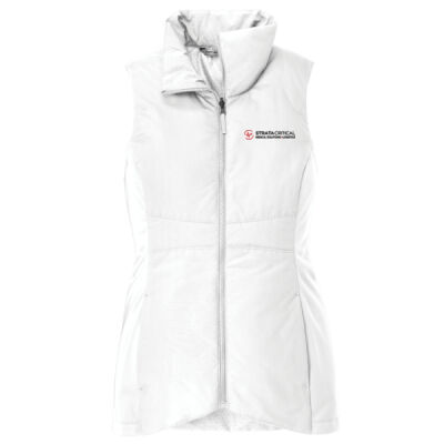 L903 | White | Embroidered Strata - Women's Collective Insulated Vest Thumbnail