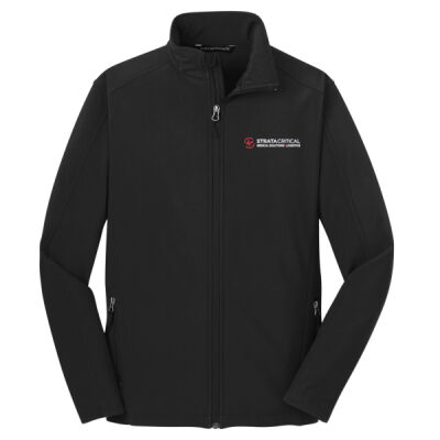 J317 | Black | Embroidered Strata - Core Soft Shell Jacket Thumbnail