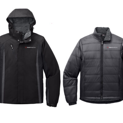 J321 | Black/Magnet | Embroidered Strata - Colorblock Black/Magnet 3 in 1 Jacket Thumbnail