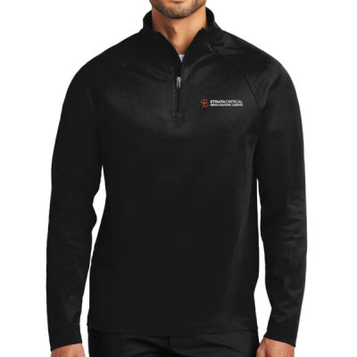 K870 | Black | Embroidered Strata - C Free ® Cypress 1/4 Zip Thumbnail