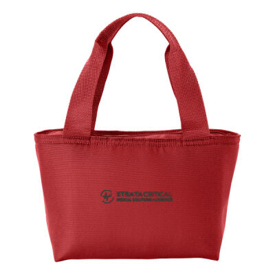 BG518 | Red | Embroidered Strata - Insulated Lunch Tote Thumbnail
