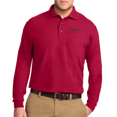 K500LS | Red | Embroidered Strata LifeSource - Silk Touch Long Sleeve Polo Thumbnail