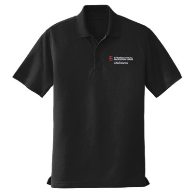 K110 | Deep Black | Embroidered Strata LifeSource - Dry Zone UV Micro Mesh Polo Thumbnail